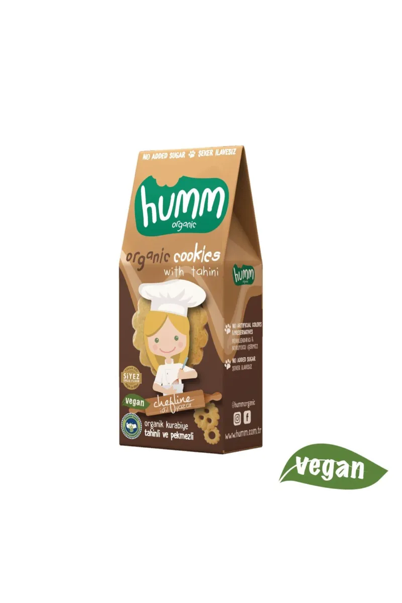 Humm Organik Tahinli ve Pekmezli Vegan Kurabiye 55 Gr