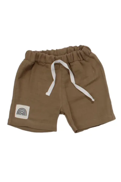 Erkek Bebek Ekru Haki Güneş Fun Outdoors Yazılı 2'li Takım
