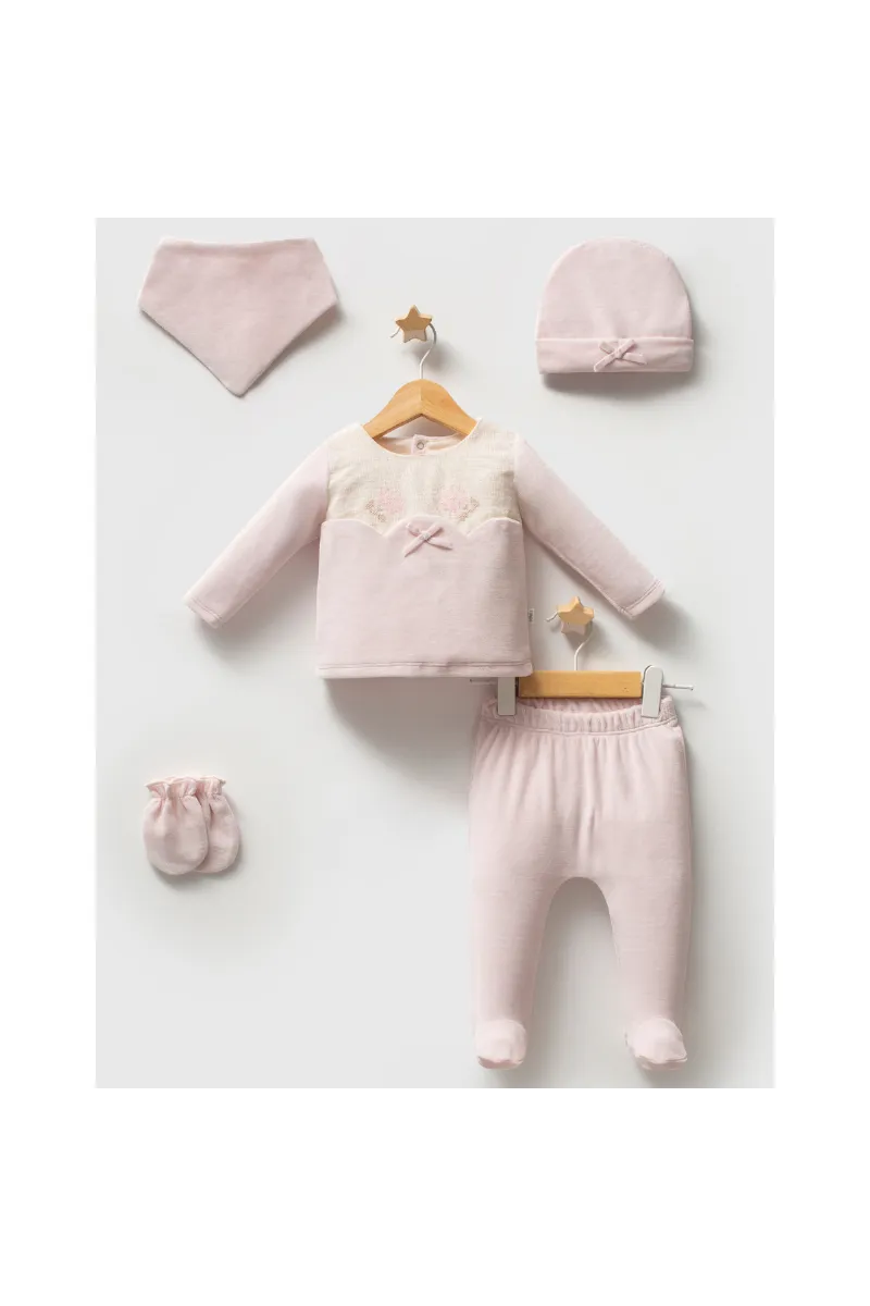 Tongs Baby Etamine 5'li Hastane Çıkışı 5684 Pembe