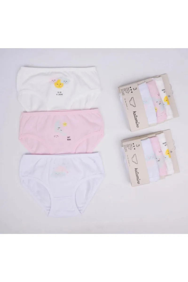 Katamino Beryu Kız 3lü Slip K128627 Asorti