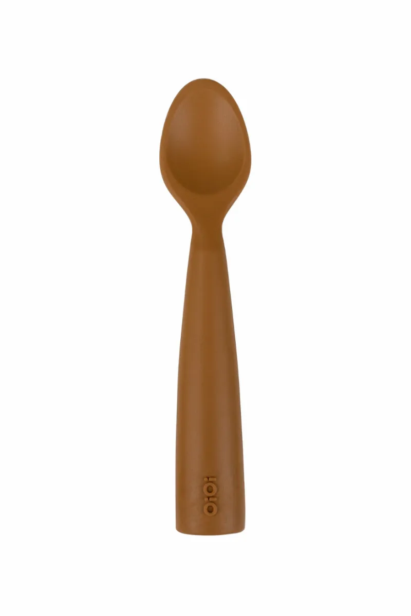 OiOi Nam Nam Silikon Mama Kaşığı Woody Brown