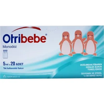Otribebe Monodoz Serum Fizyolojik %100 Doğal Deniz Suyu 5 ml x 20 Flakon