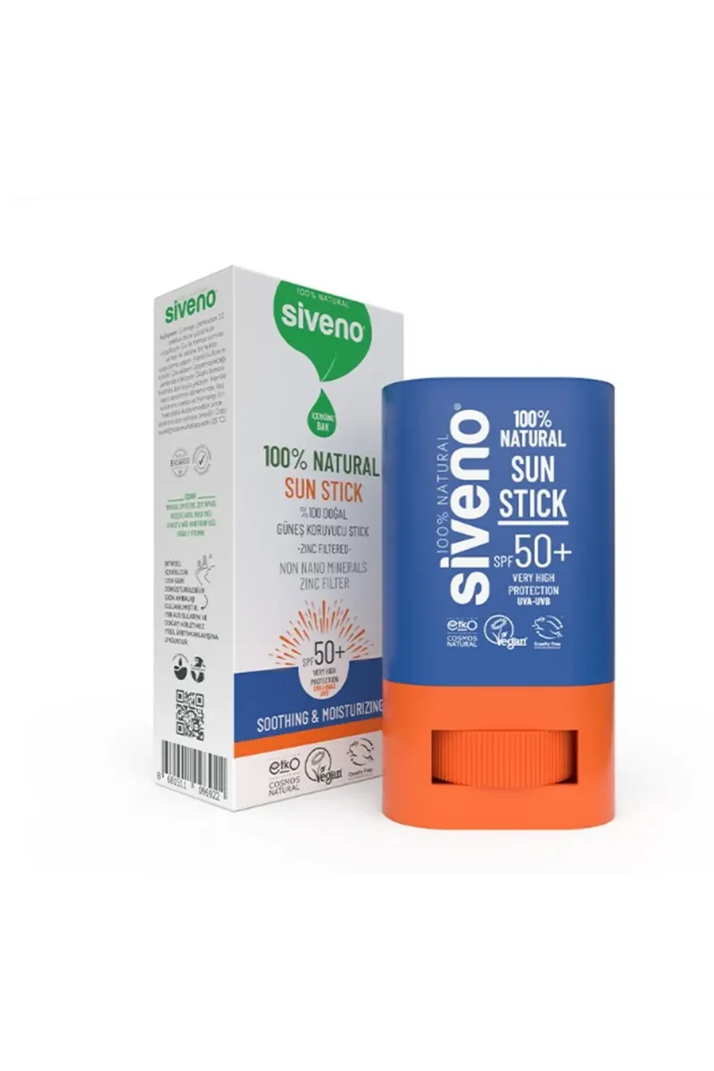 Siveno %100 Doğal Natural Sun Stick SPF50+ 15 Gr