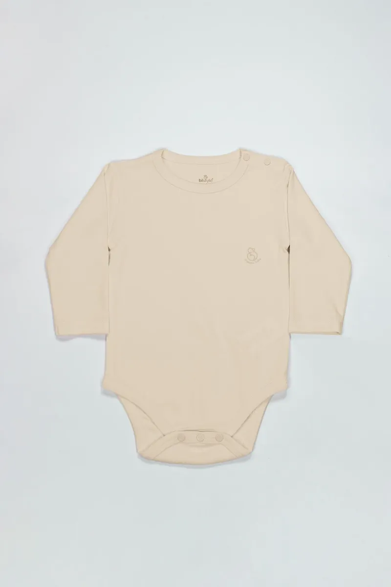 Bistyle Natural Basic Style Uzun Kol Body 17104 Bej
