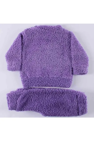 Kız Bebek Lila Ördekli Welsoft 2'li Peluş Takım