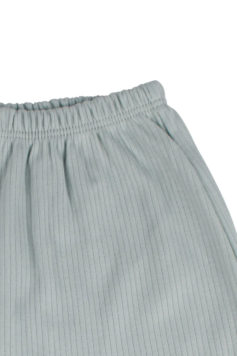 Erkek Bebek Ekru Yeşil Ayıcık Baskılı Pijama Takımı