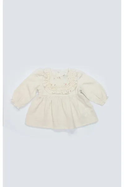 Bistyle 2li Takım Müslin Daisy Flowers 14130 Somon