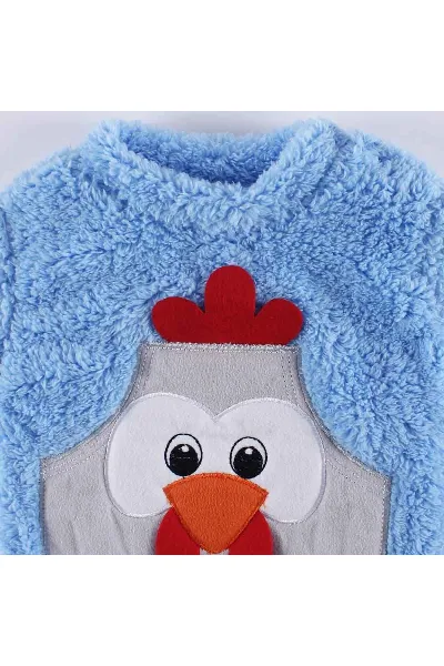 Erkek Bebek Mavi Horozlu Welsoft 2'li Peluş Takım