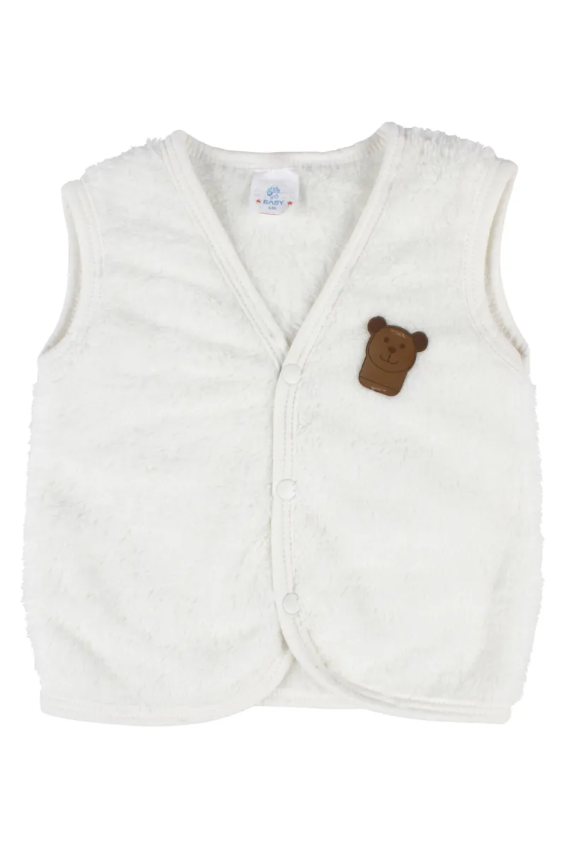 Unisex Beyaz Welsoft Yelek