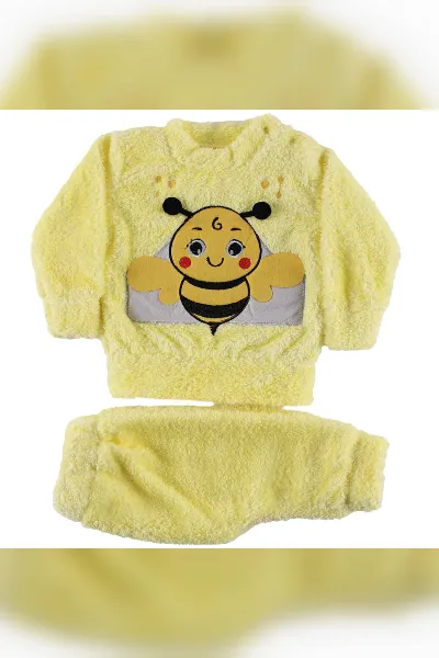 Unisex Sarı Arılı Welsoft 2'li Peluş Takım