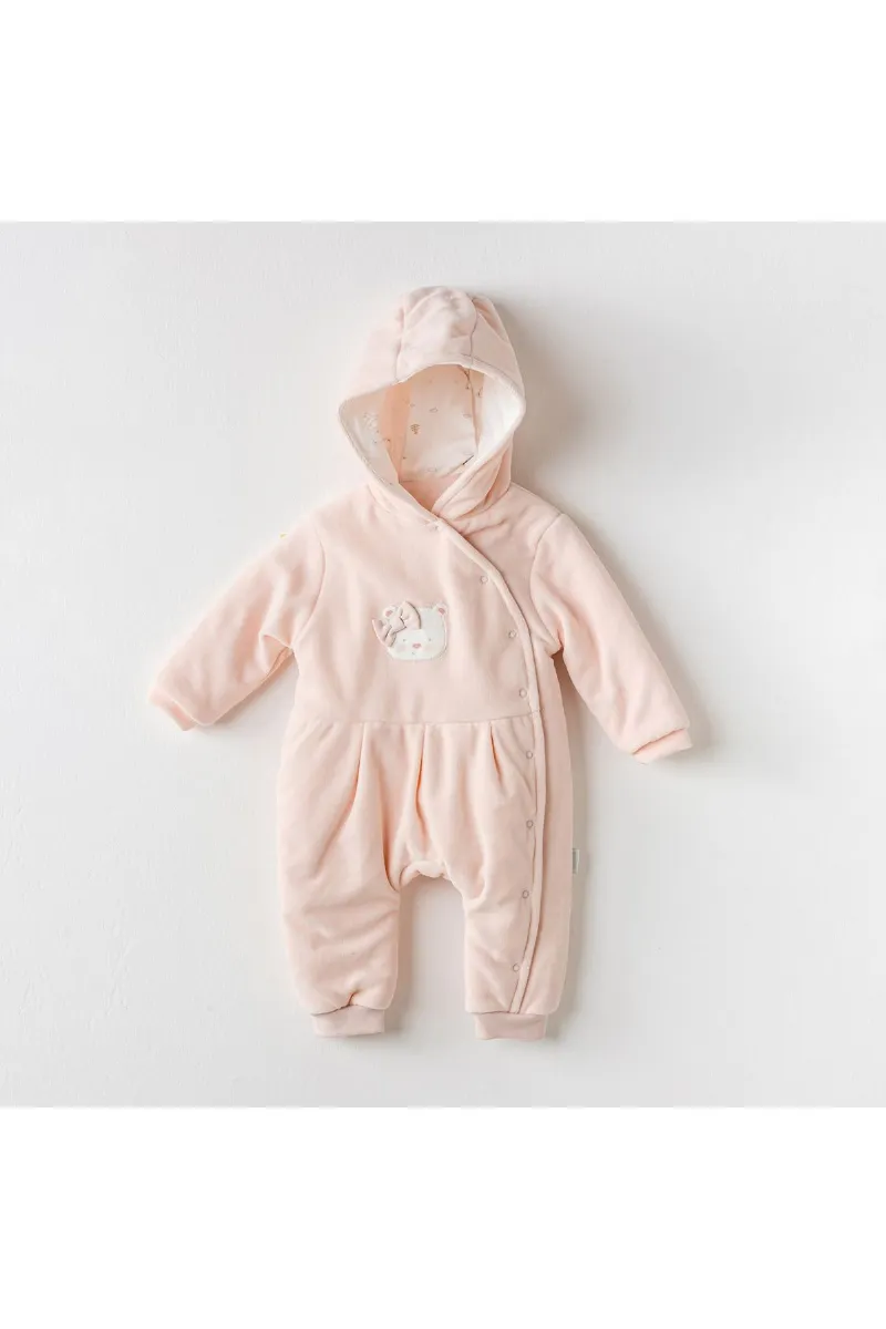 Andywawa AC24130 Ballerina Kadife Bebe Kozmonot Pink