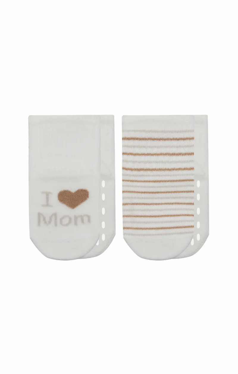 Bistyle Mom Dad Penye Kaymaz Soket Çorap 2li 10147 Çember Mom