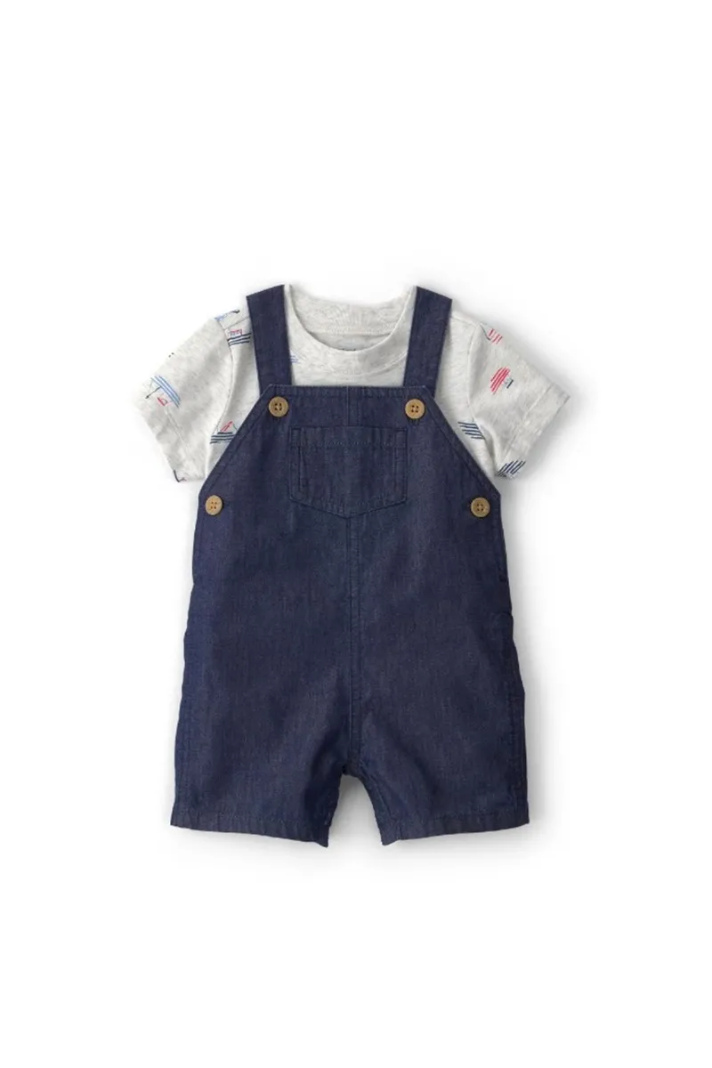 Carters Erkek Bebek Salopet Set 1U564010 Mavi