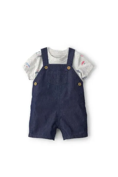 Carters Erkek Bebek Salopet Set 1U564010 Mavi