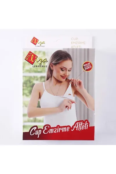 Liza Beyaz Cup Emzirme Atleti