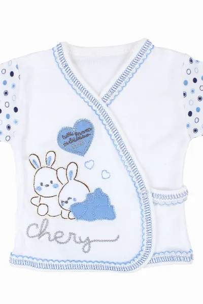 Chery Açık Mavi 7 li Erkek Bebek Hastane Çıkış Seti