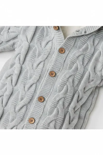 Andywawa AC24336 Knitwear Triko Bebe Kozmonot Grey Melange