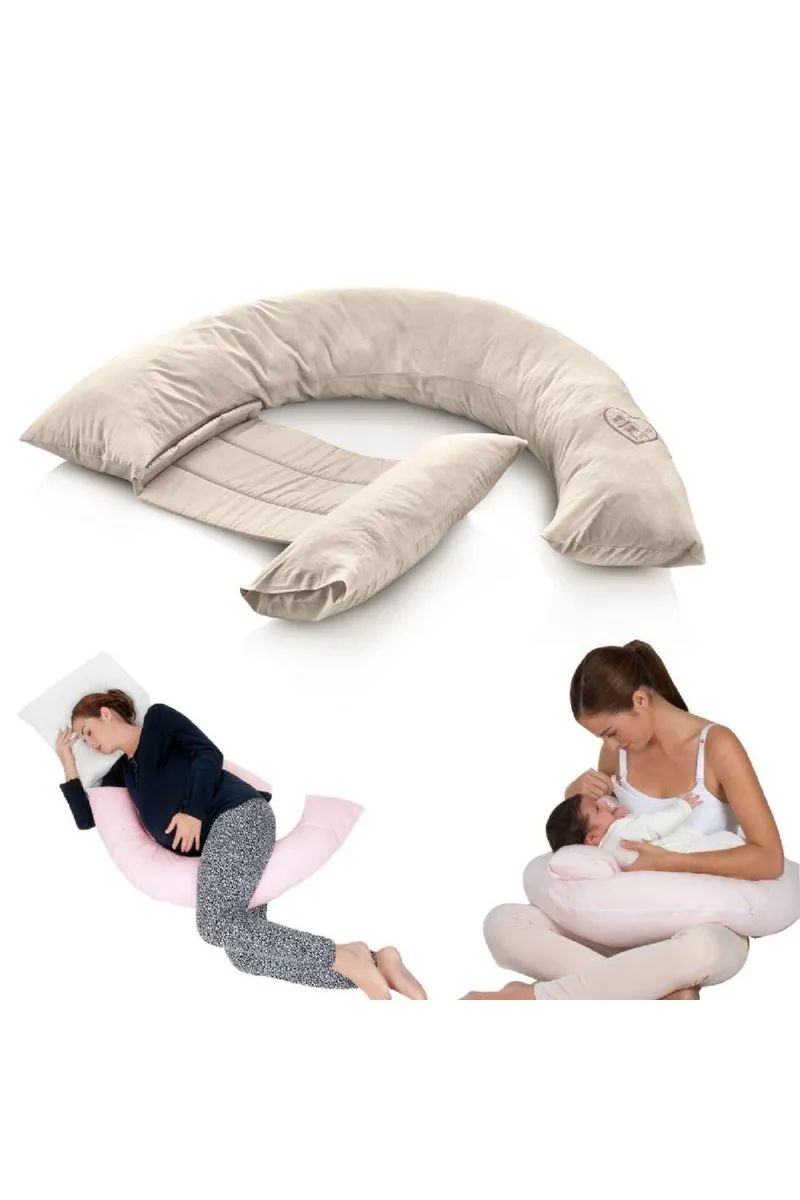 BabyJem Sırt Destekli Hamile ve Emzirme Yastığı 198 Ekru