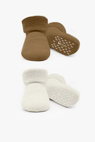 Bistyle 2li Havlu Soket Kaymaz Basic Boy 10508 Kahve