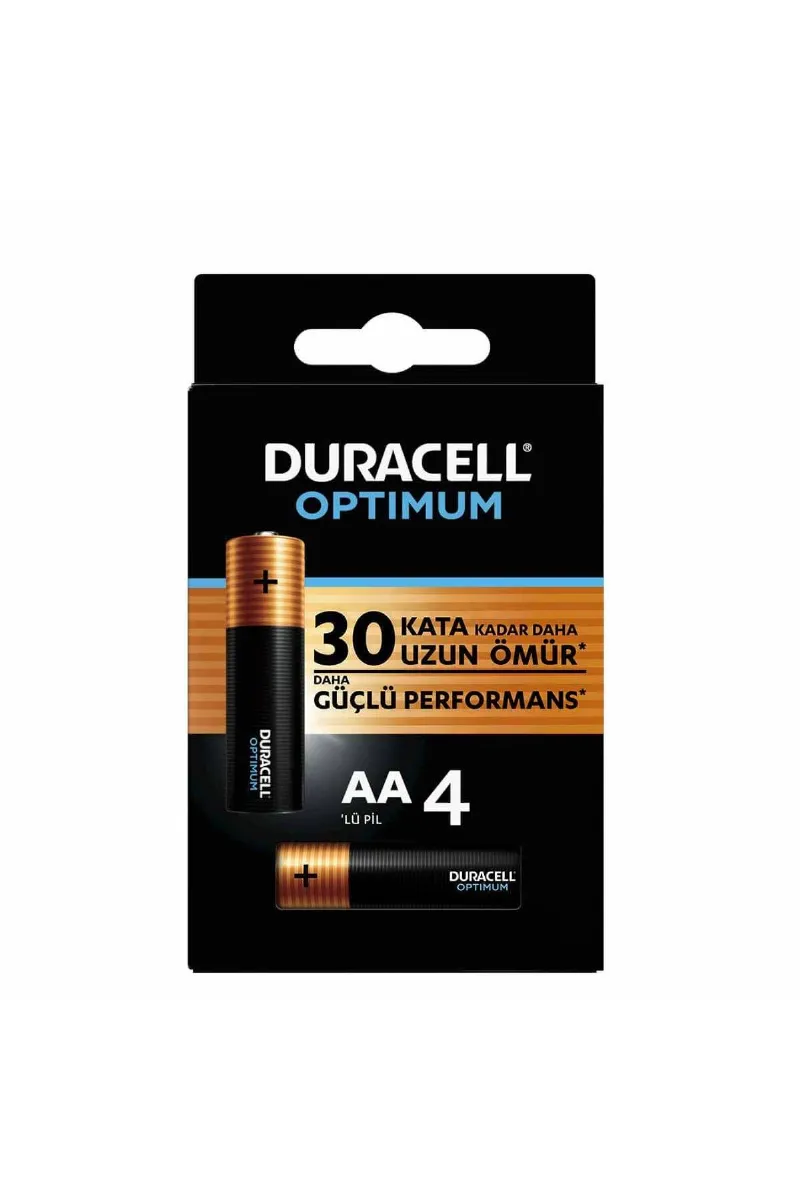Duracell 4'Lü Optimum AA Kalem Pil