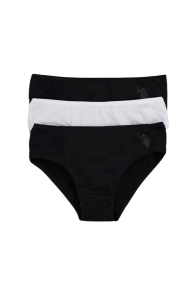 U.S. Polo Kız Çocuk Slip Külot 1677 Siyah