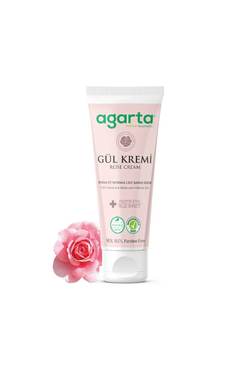 Agarta Doğal Cilt Bakım Kremi 75 ml Gül