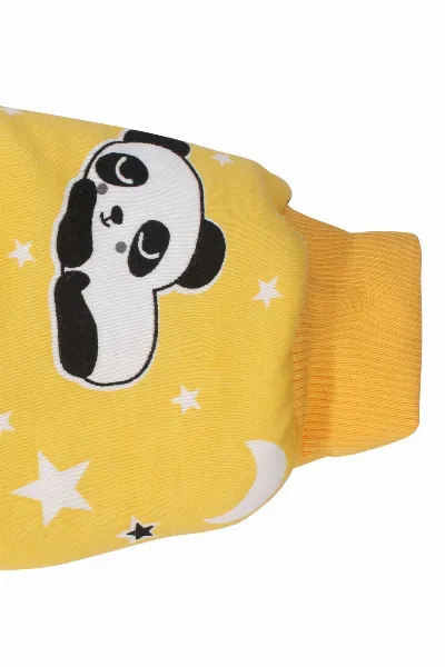 Unisex Sarı Panda Yıldız Desenli Uyku Tulumu 2.5 TOG