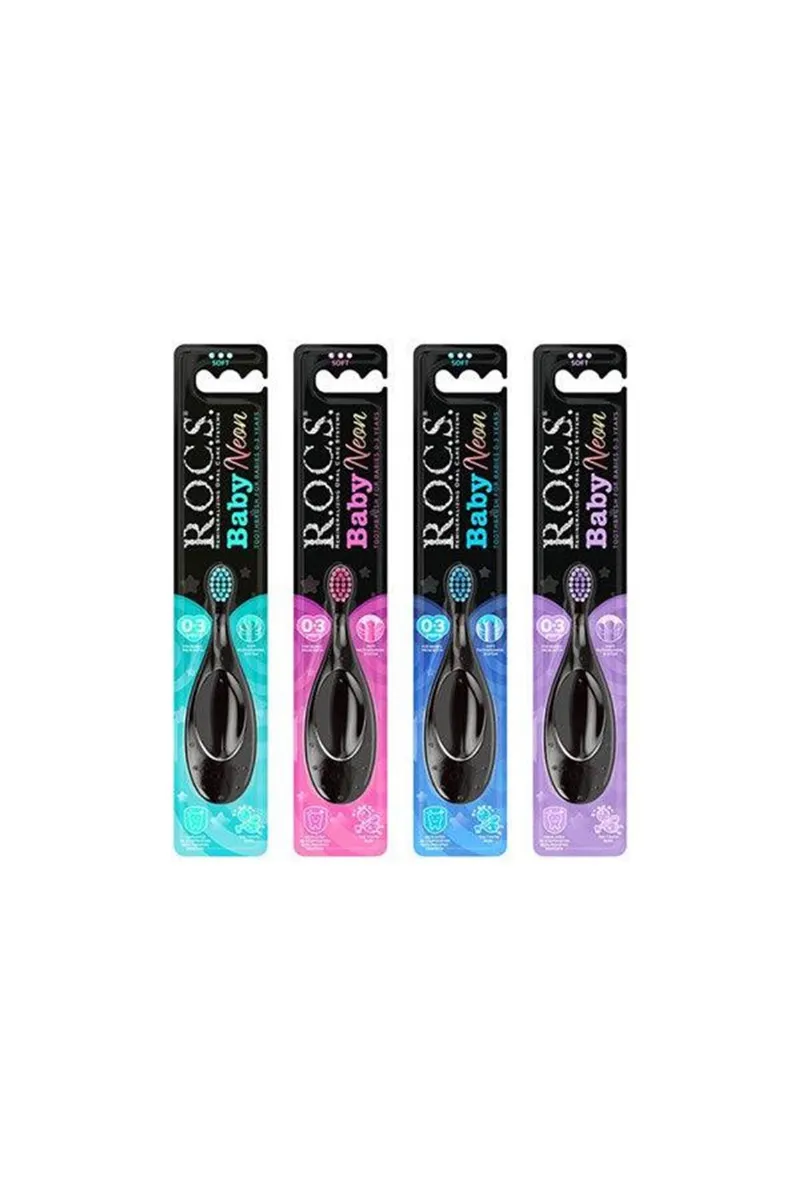 R.O.C.S. Baby Neon Ekstra Soft Diş Fırçası 0-3 Yaş
