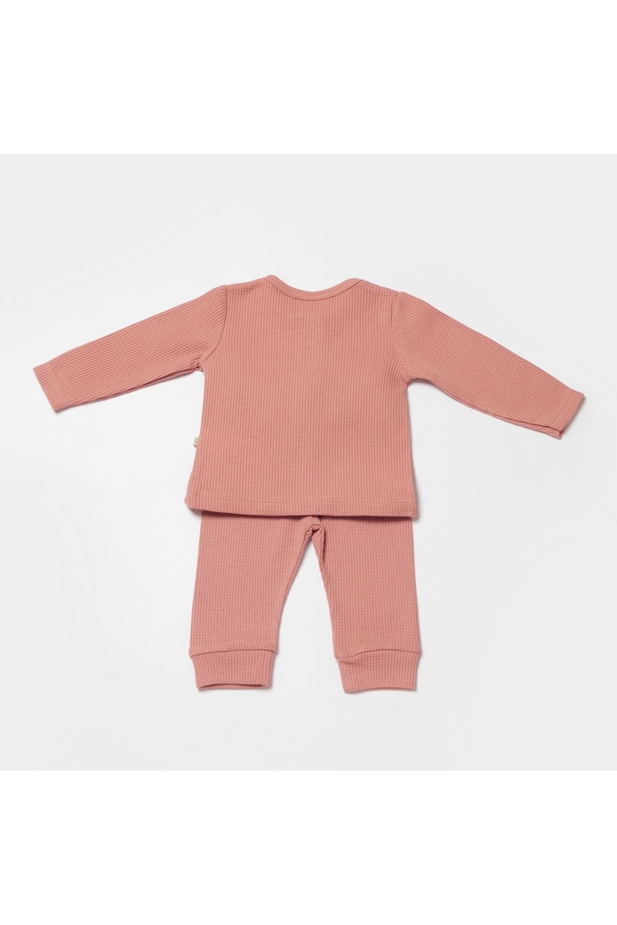 Bibaby Biorganic Waffle Smile 2'Li Takım 59785 Red-Brown