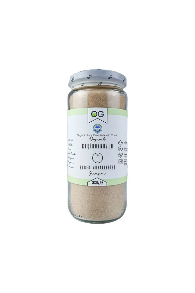 OG Natural Organik Keçiboynuzlu Bebek Muhallebisi Karışımı 320 Gr