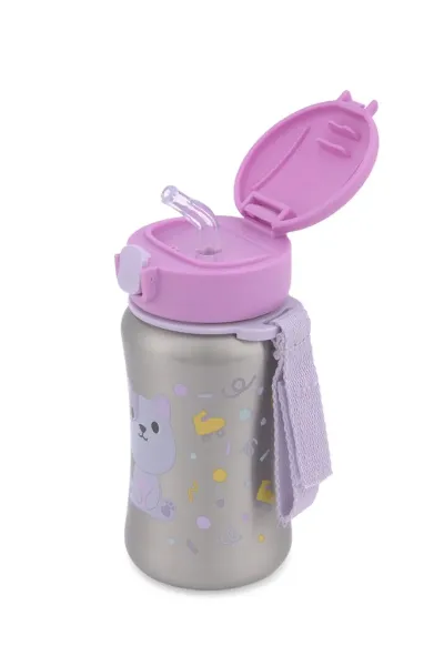 Skip Hop Besties Squad Paslanmaz Çelik Pipetli Suluk Kedi