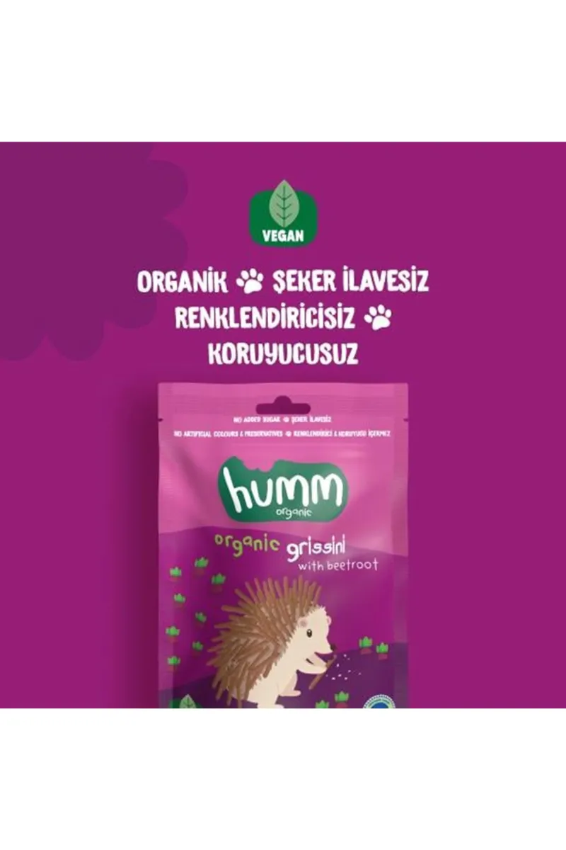 Humm Organik Vegan Pancarlı Grissini 55 Gr