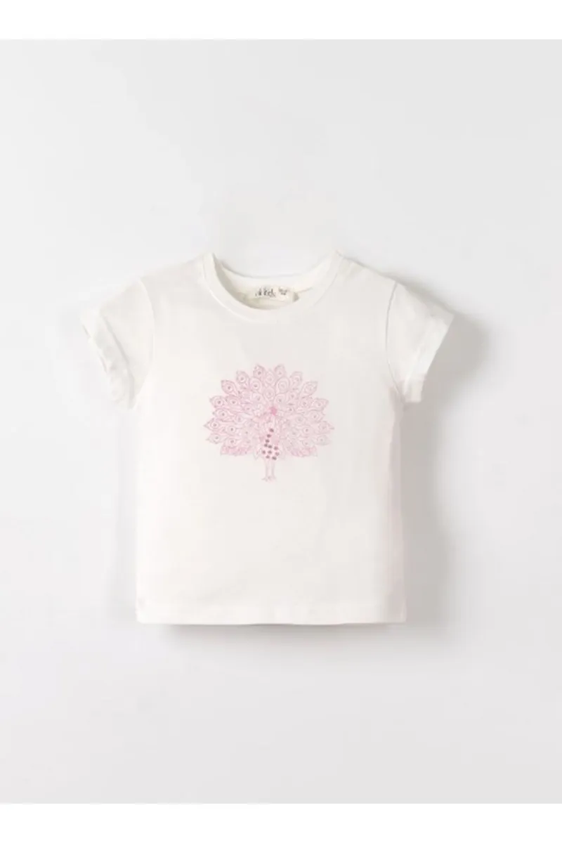 NK Tavus Kuşu Tshirt 31626 Ekru Lila