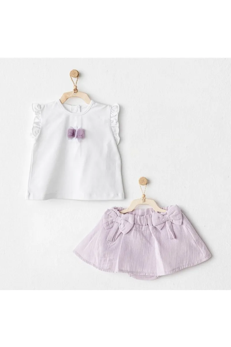 Andywawa AC25575 Magical Butterlfy 2'Li Bebe Takım Lila