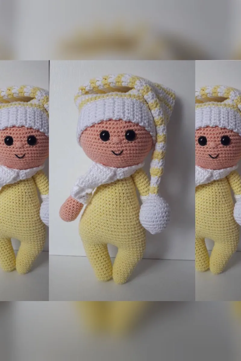 Organik Bereli Bebek Özel Üretim Amigurumi Oyuncak