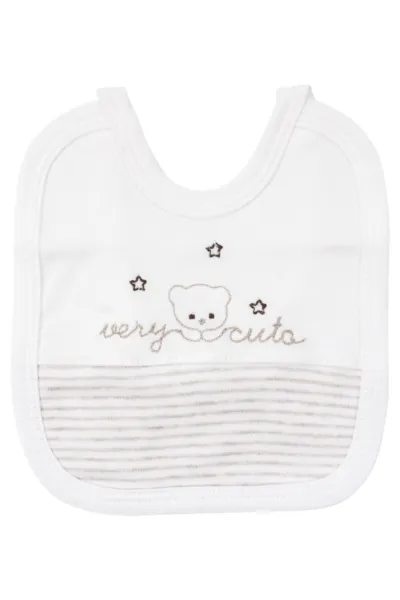 Unisex Ekru Very Cute Nakışlı 5 Parça Organik Hastane Çıkış Seti