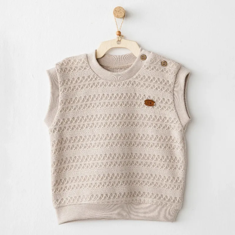 Andywawa AC26133 Wawa Exclusive Yelek Beige