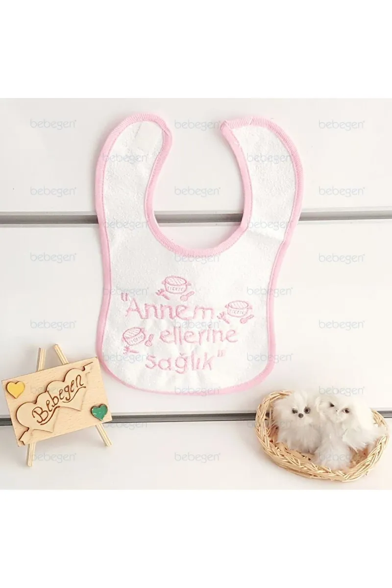 Annem Ellerine Sağlık Su Geçirmez Pembe Önlük