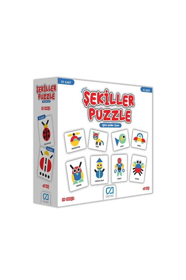 Games Akıllı Şekiller Puzzle 55 Kart 5114