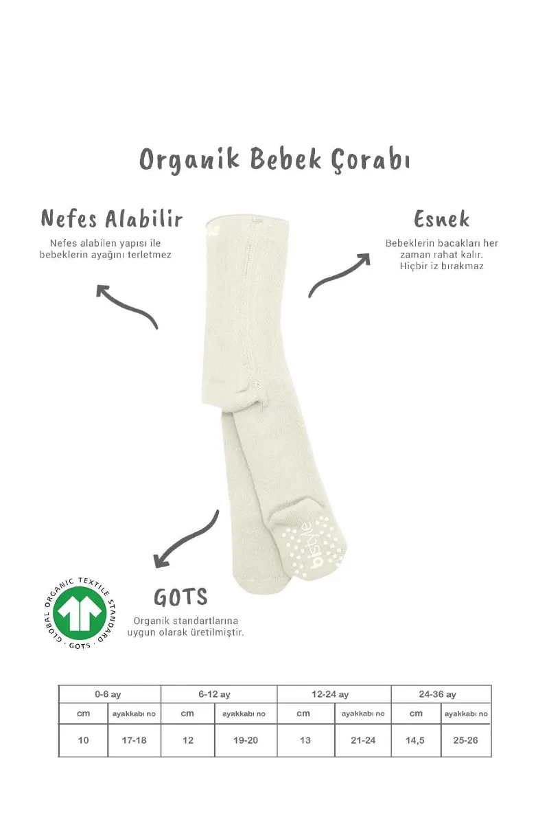 Bistyle Kaymaz Basic Külotlu Çorap 50501 Ekru
