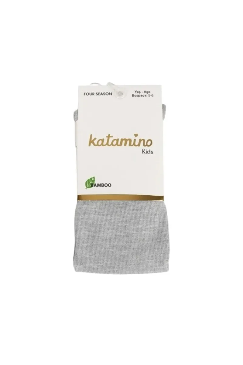 Katamino Mirabel Kız Bambu Külotlu Çorap K30207 Gri