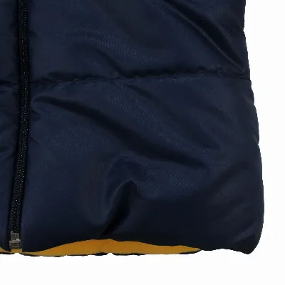 Lacivert Simba Baskılı Kapşonlu Mont