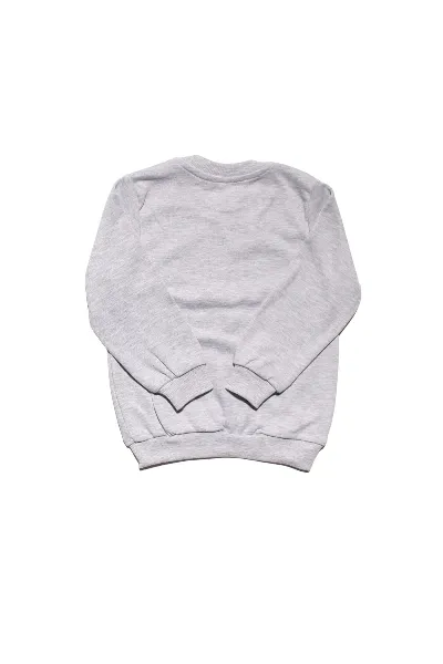 Erkek Çocuk Gri Game On Baskılı Tek Üst Sweat