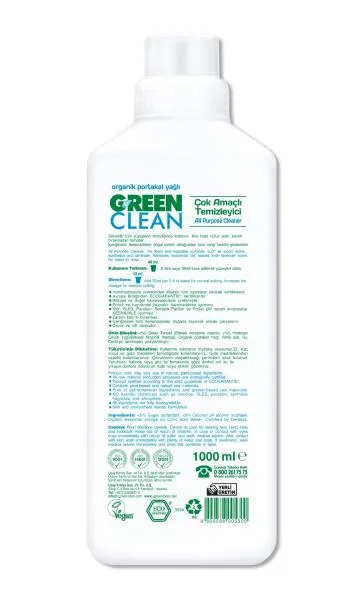 Green Clean Bitkisel Çok Amaçlı Temizleyici 1000 ml