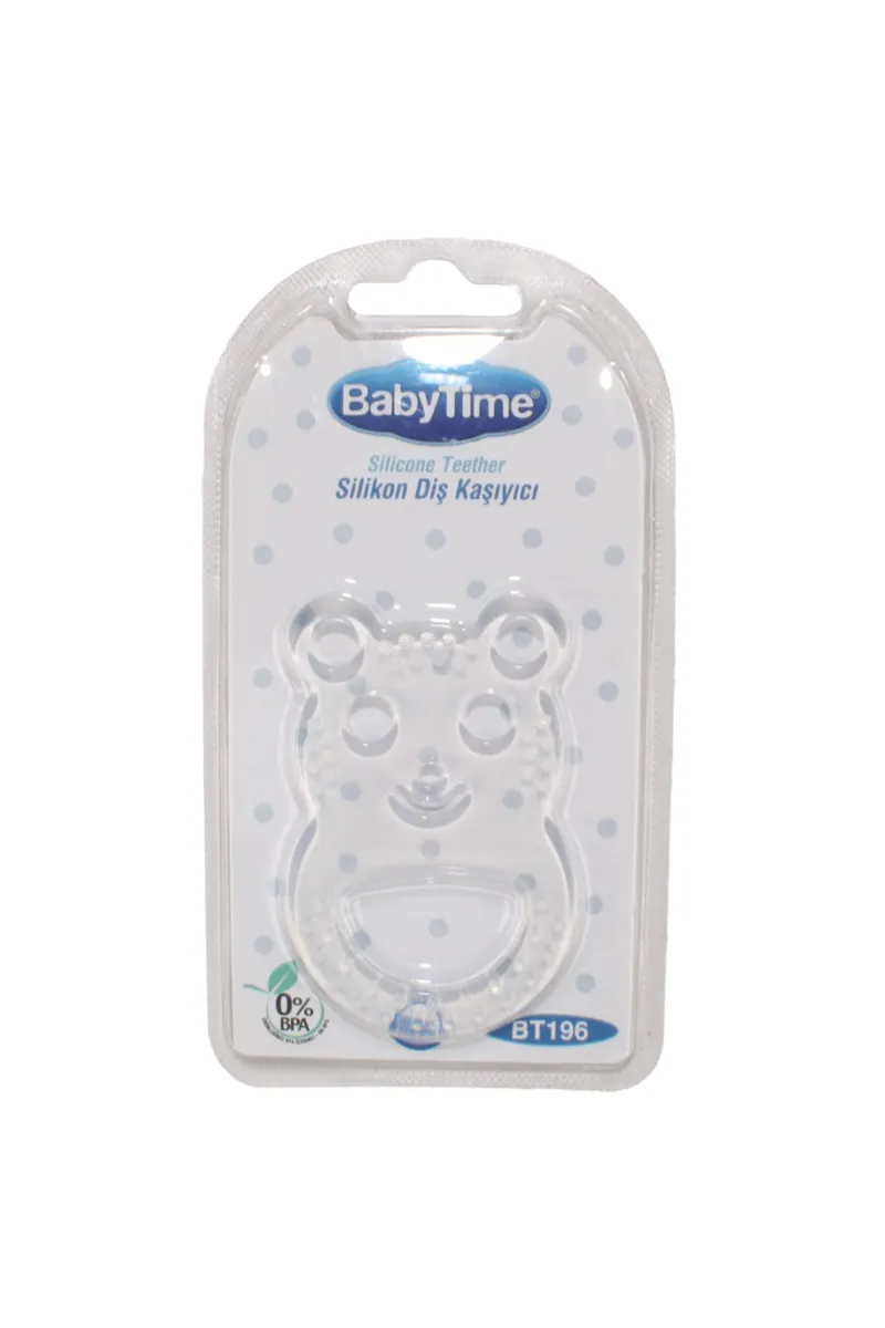 BabyTime Ayıcıklı Slikon Diş Kaşıyıcı