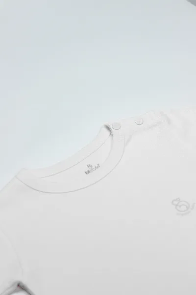Bistyle Natural Basic Style Uzun Kol Body 17104 Beyaz