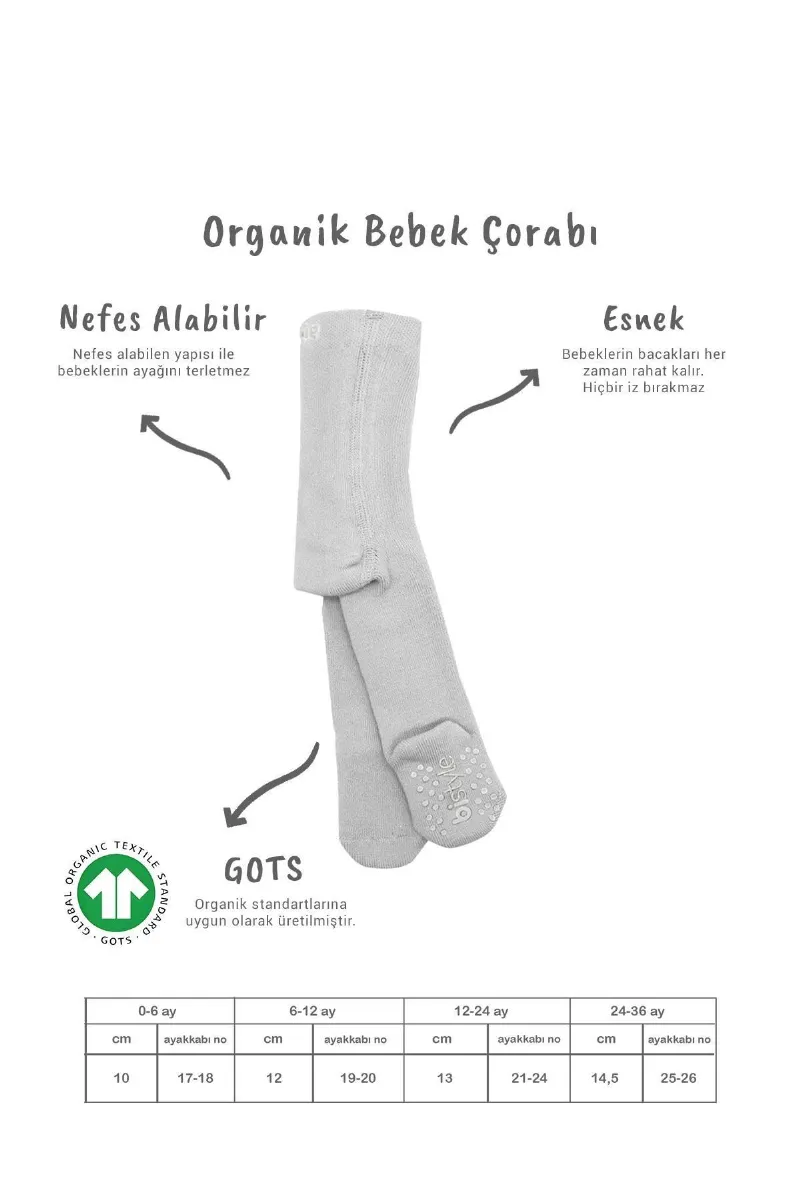 Bistyle Kaymaz Basic Külotlu Çorap 50501 Gri