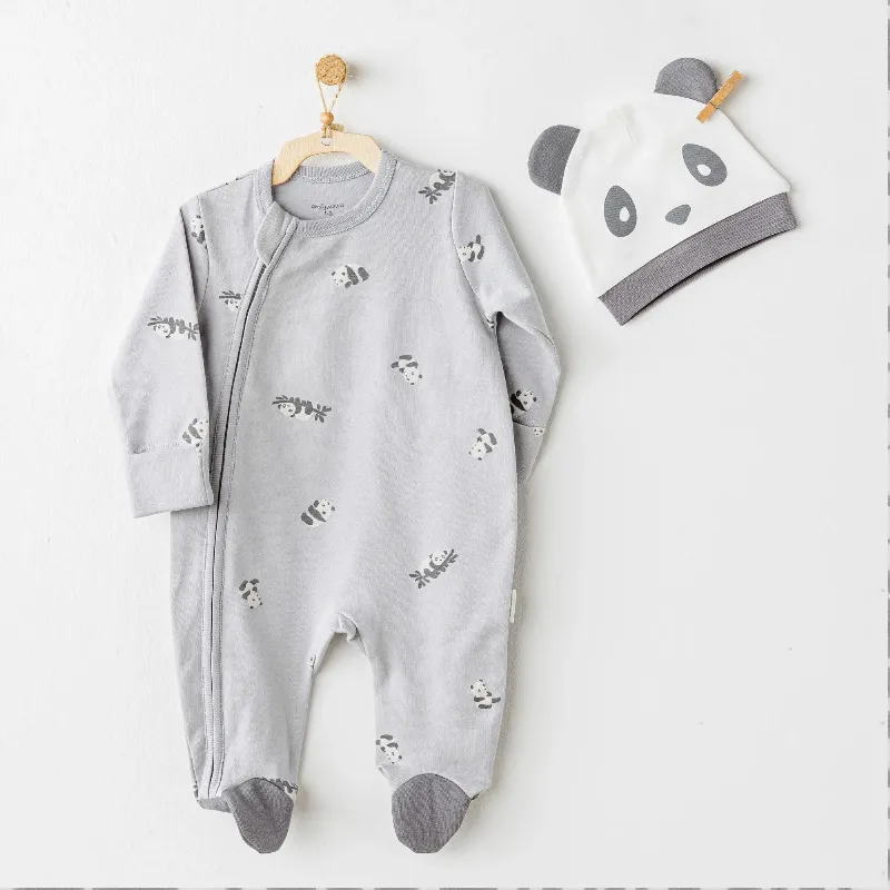 Andywawa AC26023 Keep Smiling Tulum Takım Grey