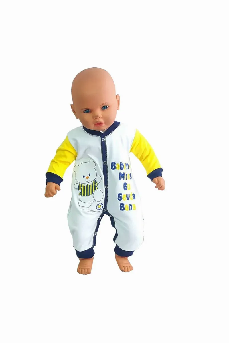 Taraftar FB Fanatik Bebek Tulumu Babamdan Miras Bu Sevda Yazılı