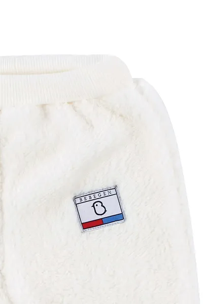 Unisex Ekru Welsoft Peluş Tek Alt